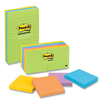 Post-it® Notes Original Pads In Floral Fantasy Colors, Value Pack, 3 X 3, 100 Notes-pad, 14 Pads-pack freeshipping - TVN Wholesale